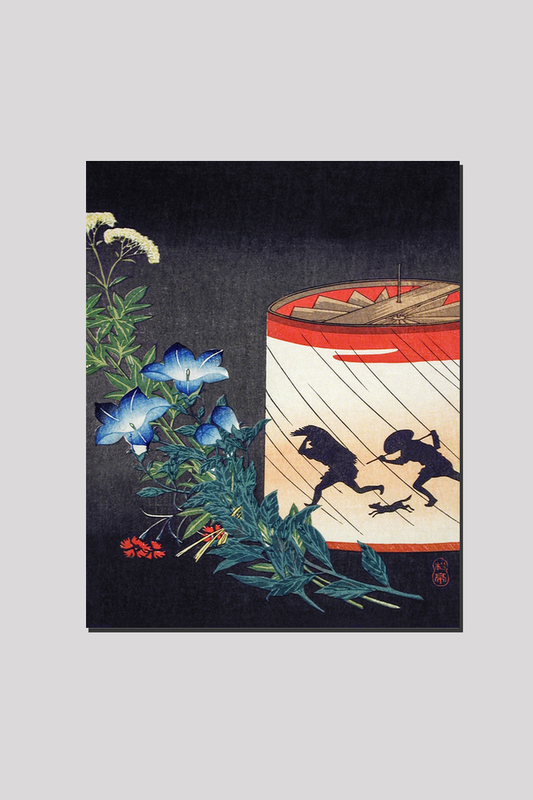 Bellflower and Lantern print in high resolution by Hiroaki Takahashi (1871–1945)