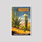 Direccion General De Turismo - Mexico Vintage Travel Poster 8X12 Inches/ Wrapped Canvas Decor