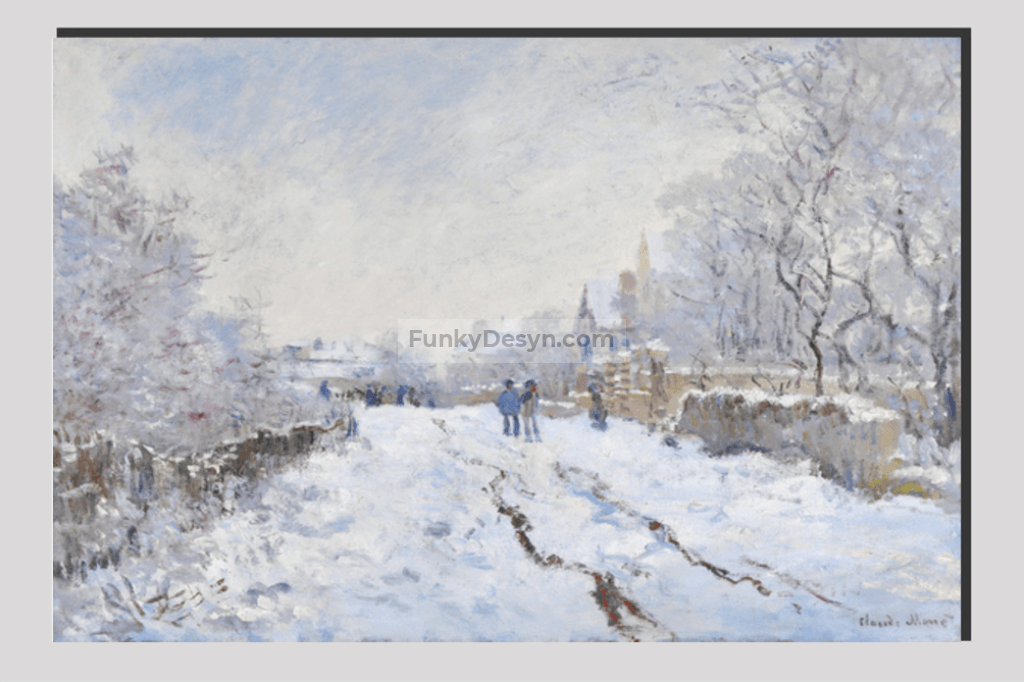 Claude Monets The Magpie (18681869) 20X30 Inches/ Wrapped Canvas
