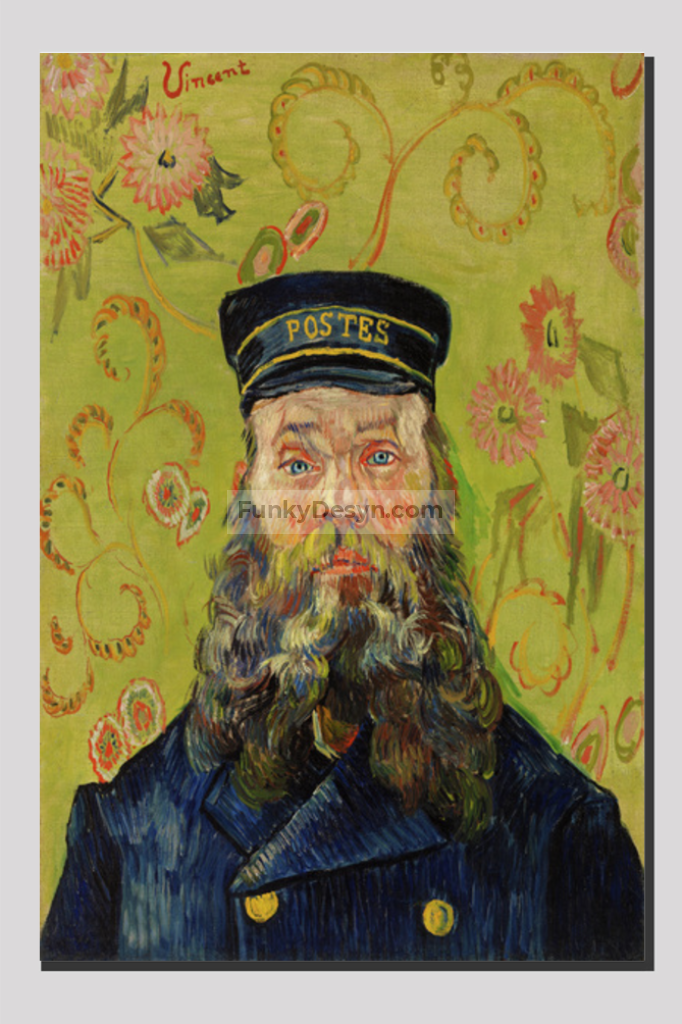 The Postman (Joseph Roulin) (1888) By Vincent Van Gogh. 20X30 Inches/ Wrapped Canvas