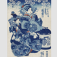 Tamaya uchi Usugumo by Utagawa Kuniyoshi (1753-1806), translated The Courtesan Hanao of Ogi-ya, a traditional Japanese ukiyo-e style illustration of a well-dressed courtesan woman with elaborate hair ornaments sitting with