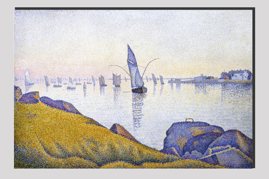 Evening Calm, Concarneau, Opus 220 (Allegro Maestoso) (1891) painting by Paul Signac