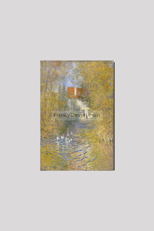 Claude Monets The Geese (1874) 8X12 Inches/ Wrapped Canvas
