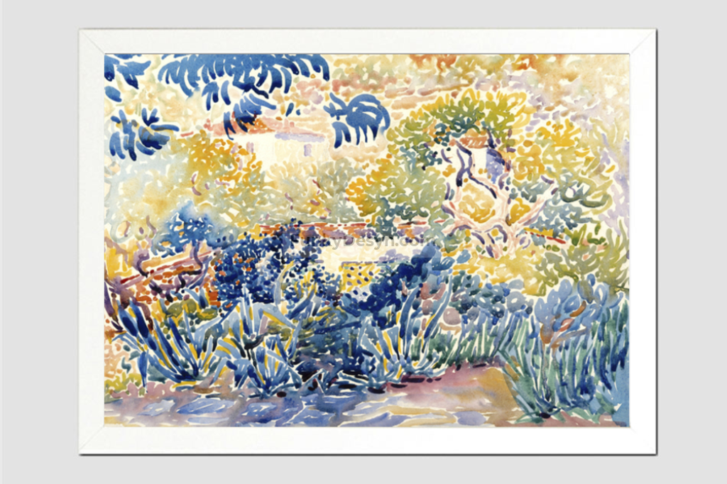 The Artist's Garden at Saint-Clair (1904–1905) painting by Henri-Edmond Cross