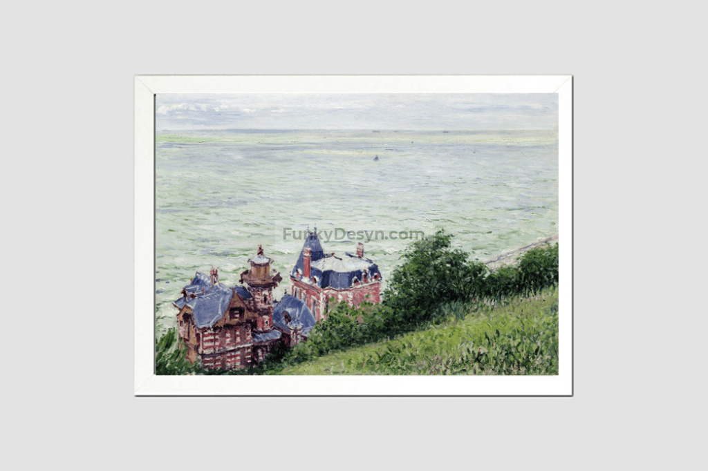 Villas at Trouville (1884) painting in high resolution by Gustave Caillebotte.