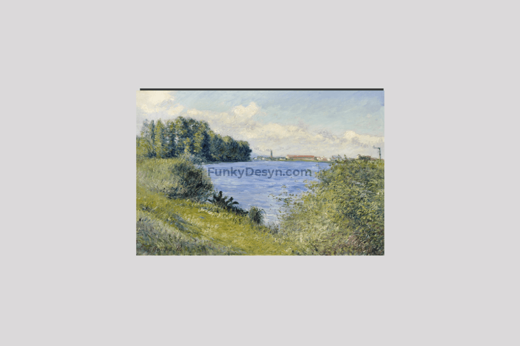 The Seine at Argenteuil (ca. 1892) painting by Gustave Caillebotte