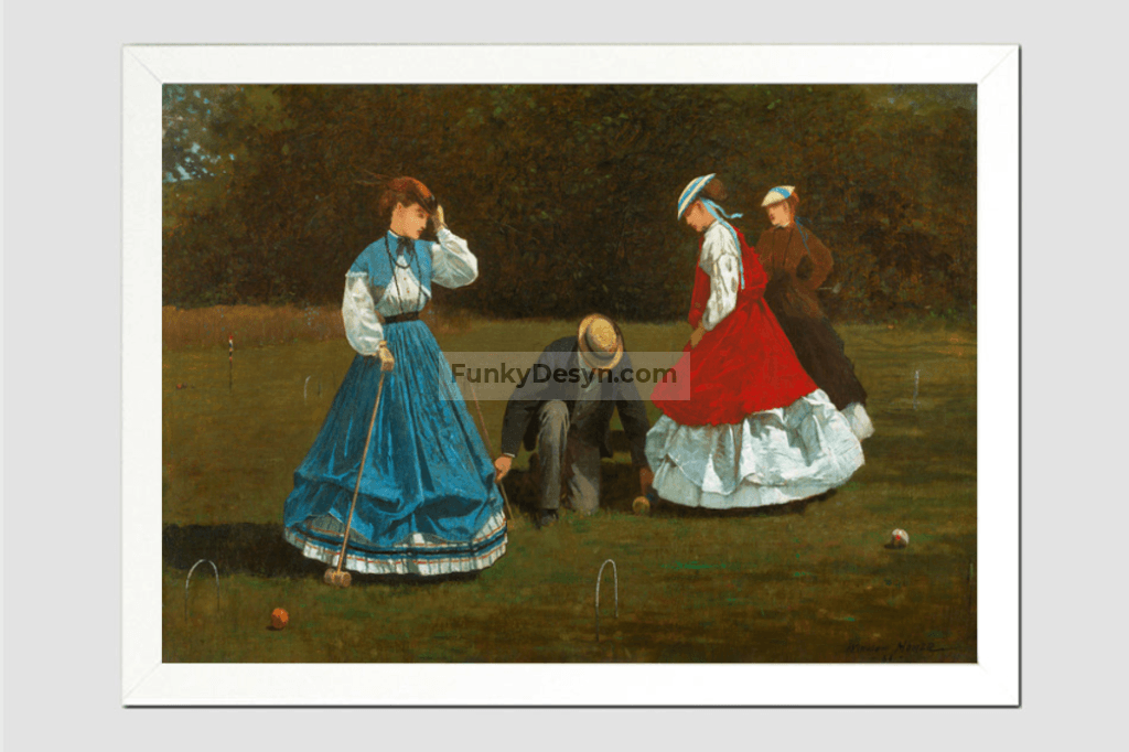 Croquet Scene (1866) by Winslow Homer