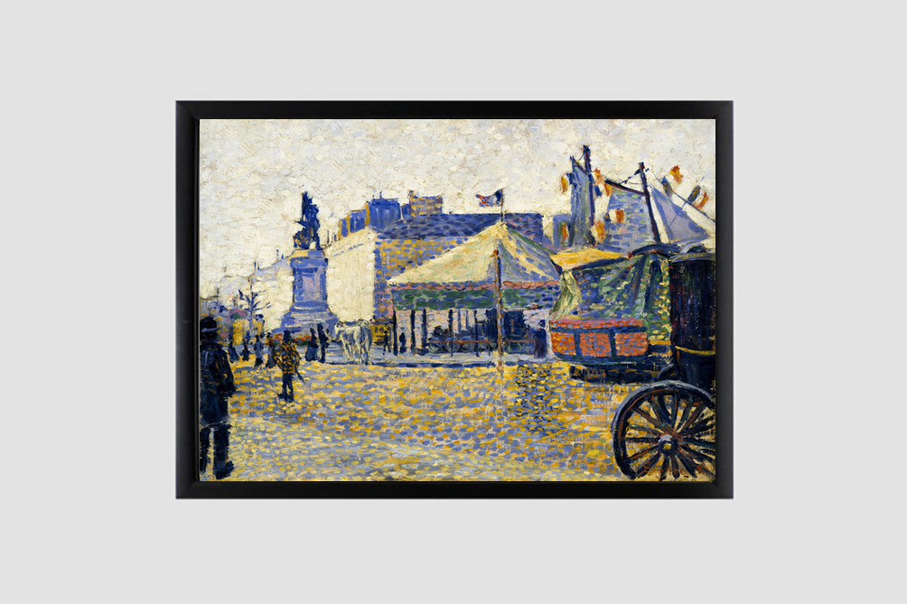 Place de Clichy (1887) painting  by Paul Signac