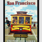 United Airlines San Francisco Vintage Poster 11.7X16.54 Inches/ Black Framed Decor