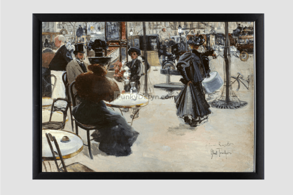 Street scene, Café terrace (1895) by Louis Abel-Truchet.