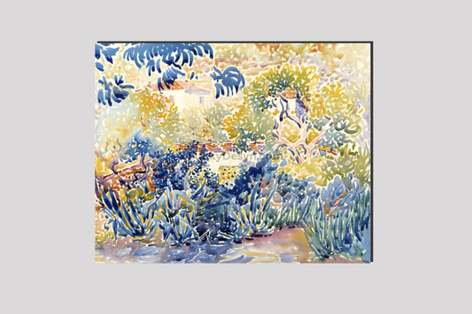 The Artist's Garden at Saint-Clair (1904–1905) painting by Henri-Edmond Cross