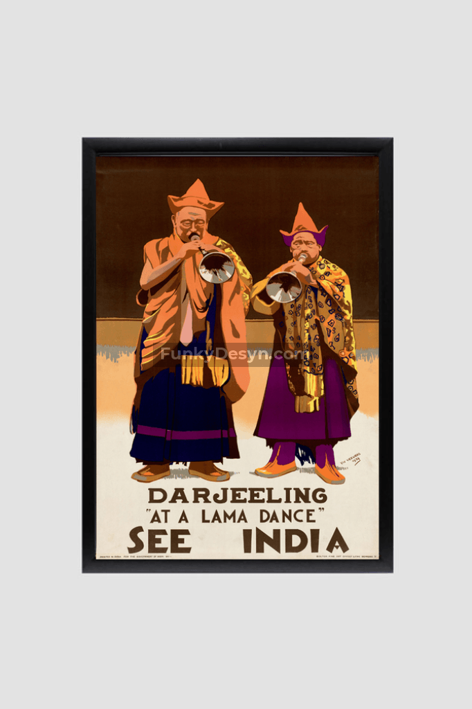 See India Vintage Darjeeling Tourism Poster Decor