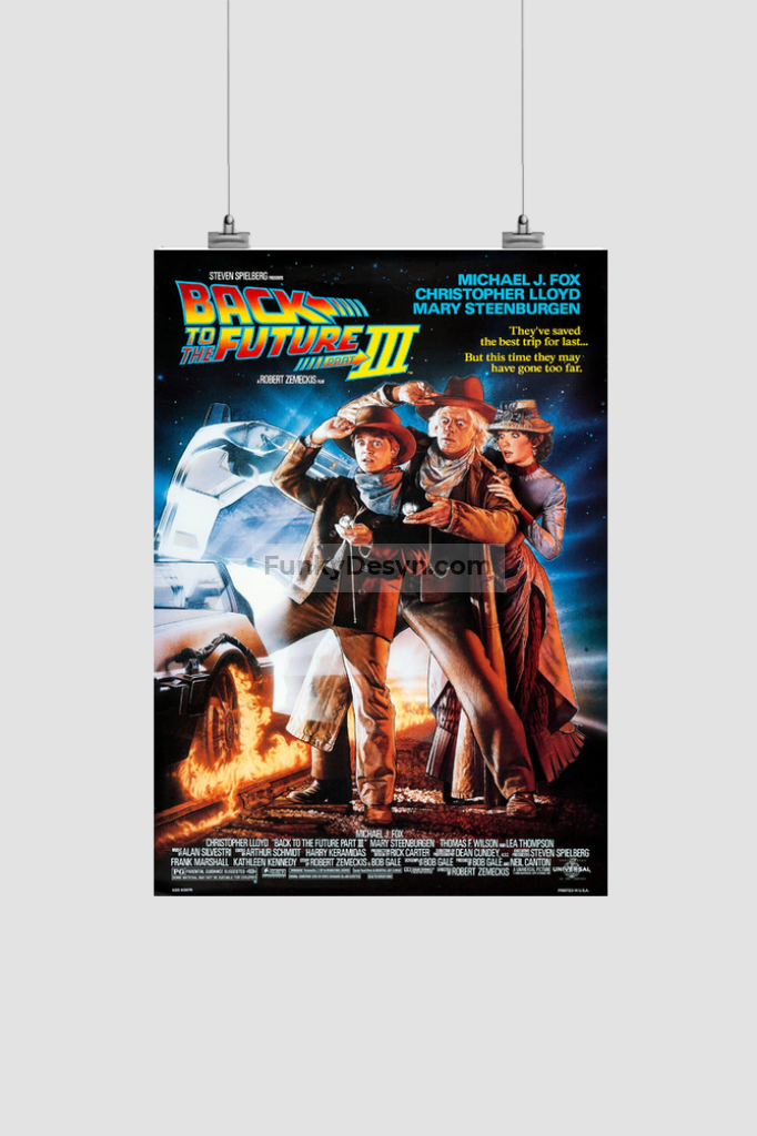 Back To The Future Part 3-1990 8.3X11.7 Inches/ Rolled Poster Decor