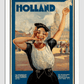 Holland Tourism Vintage Poster 11.7X16.54 Inches/ White Framed Decor