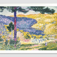 Valley with Fir; Shade on the Mountain (1909) painting in high resolution by Henri-Edmond Cross