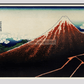 Sanka Hakuu by Katsushika Hokusai (1760-1849), meaning Shower below a summit  a traditional Japanese Ukyio-e style illustration of Mount Fuji