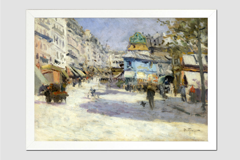 Rue Lepic, the corner of Rue Puget and Place Blanche (1890) by Louis Abel-Truchet