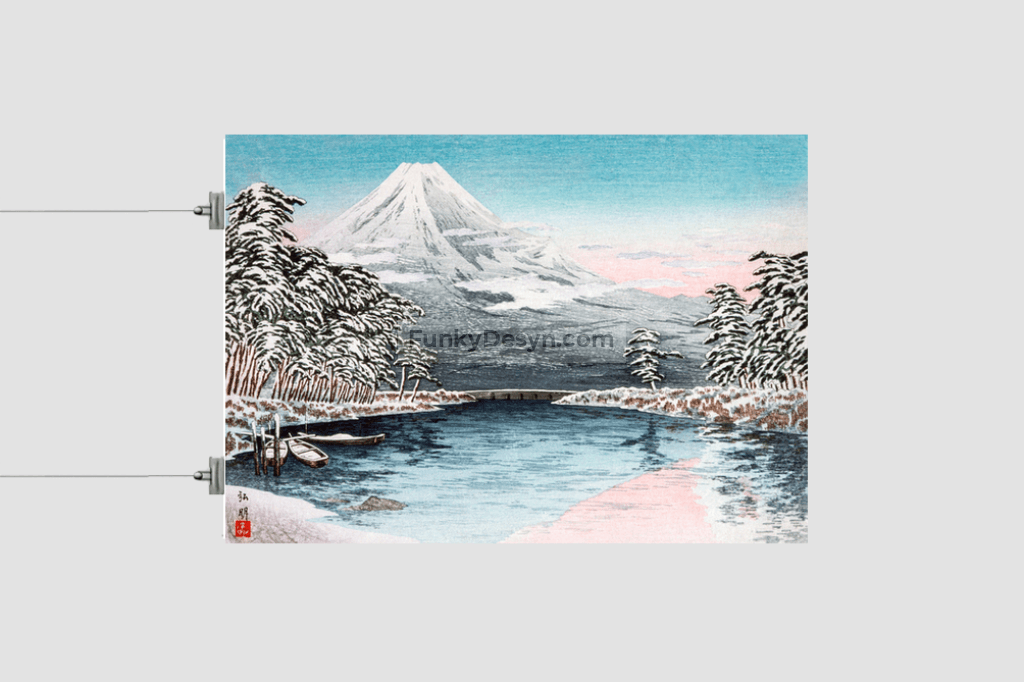 Mt. Fuji from Tagonoura, Snow Scene (1932)