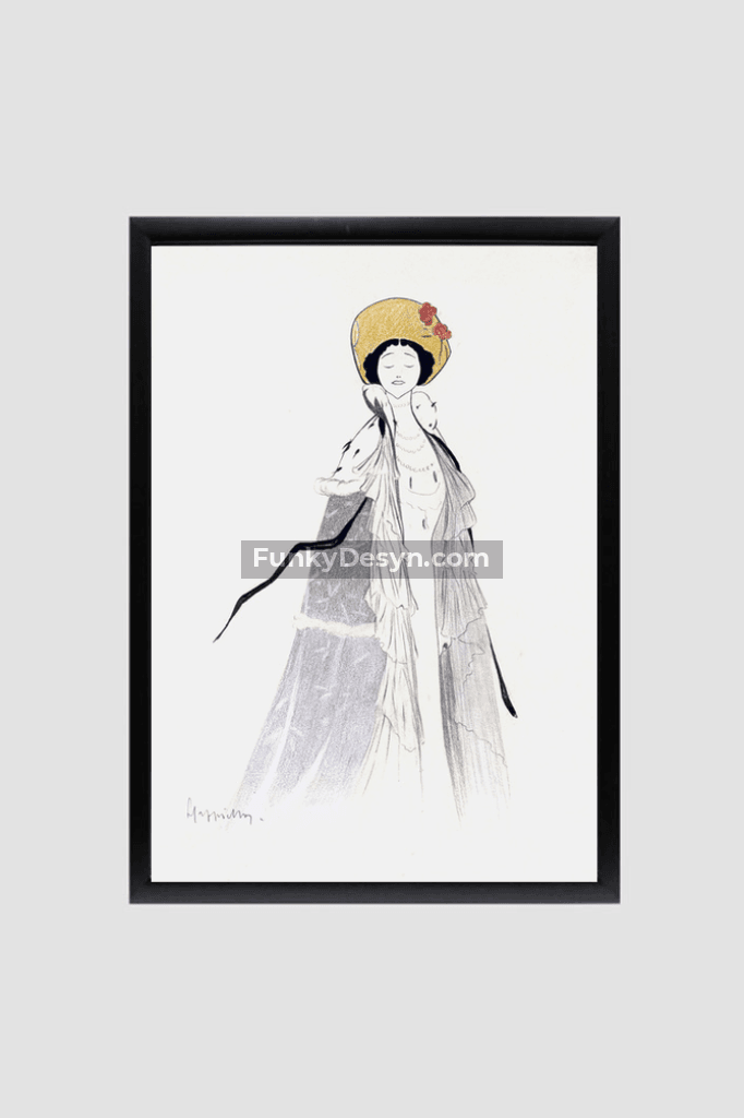 LINA CAVALIERI (1885–1942) painting by Leonetto Cappiello