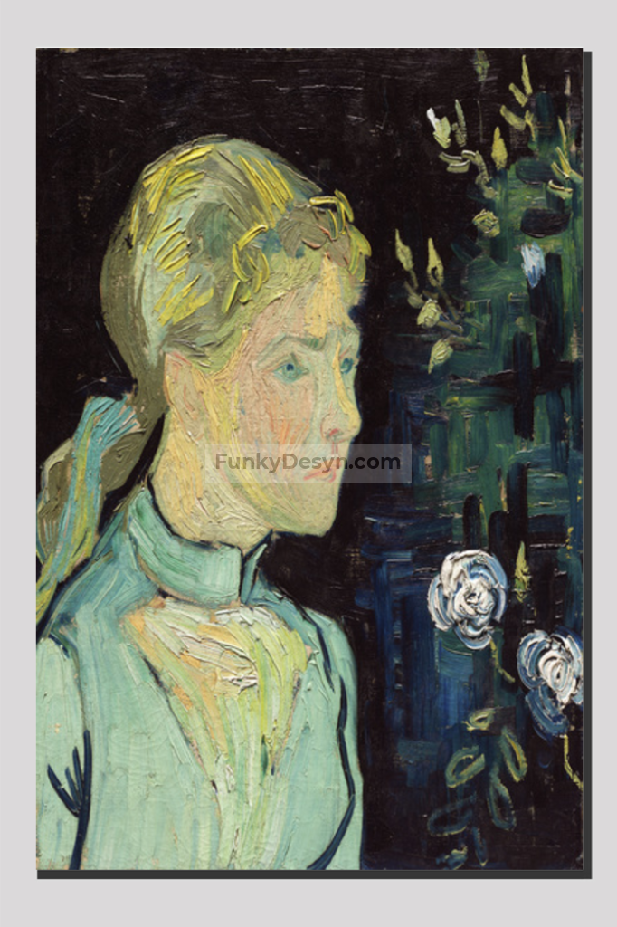 Adeline Ravoux (1890) By Vincent Van Gogh 20X30 Inches/ Wrapped Canvas