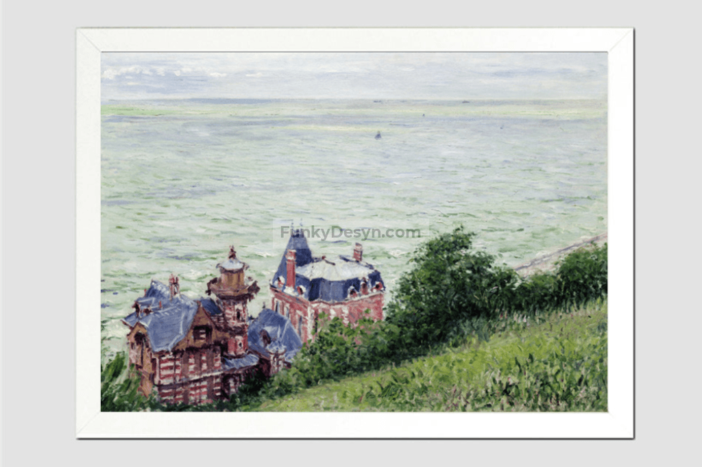 Villas at Trouville (1884) painting in high resolution by Gustave Caillebotte.