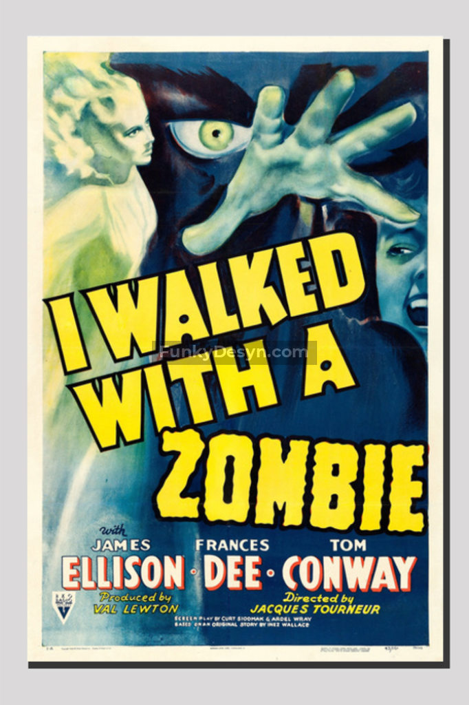 I Walked With A Zombie -1943 20X30 Inches/ Wrapped Canvas Decor
