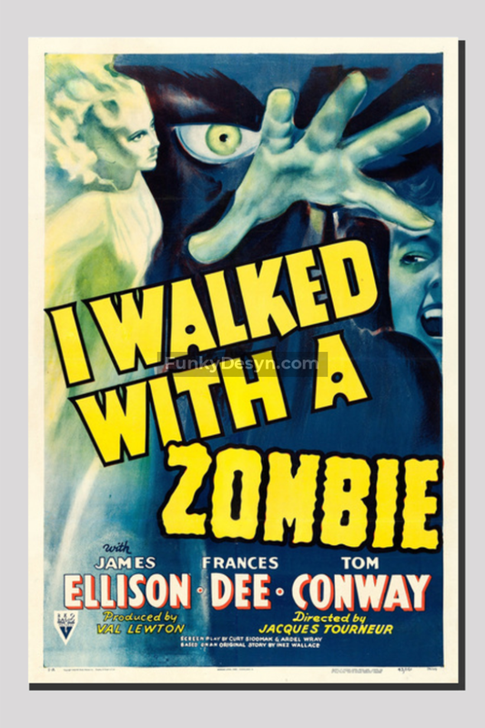 I Walked With A Zombie -1943 20X30 Inches/ Wrapped Canvas Decor