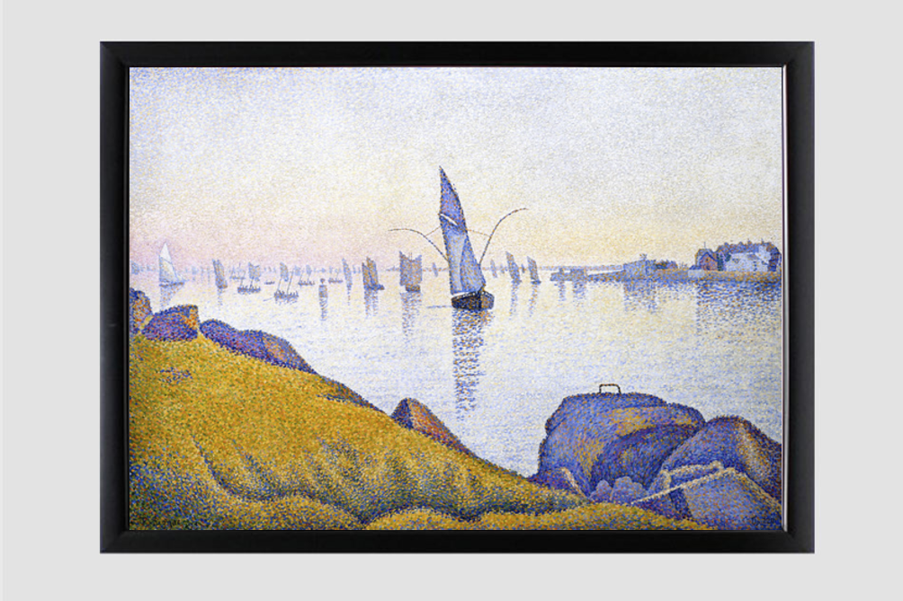 Evening Calm, Concarneau, Opus 220 (Allegro Maestoso) (1891) painting by Paul Signac