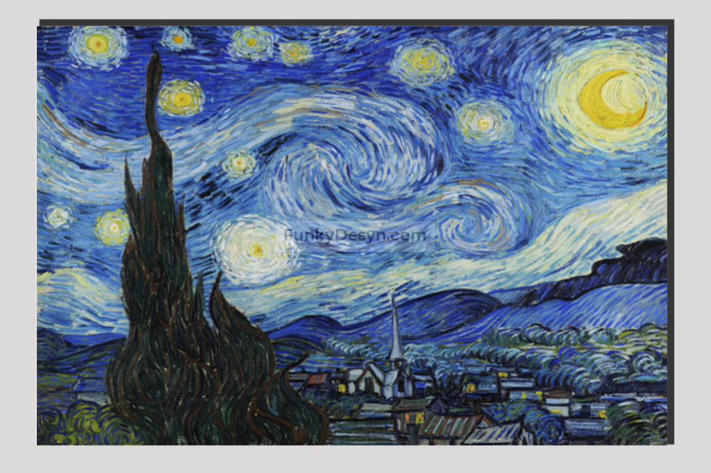 The Starry Night (1889) By Vincent Van Gogh 20X30 Inches/ Wrapped Canvas