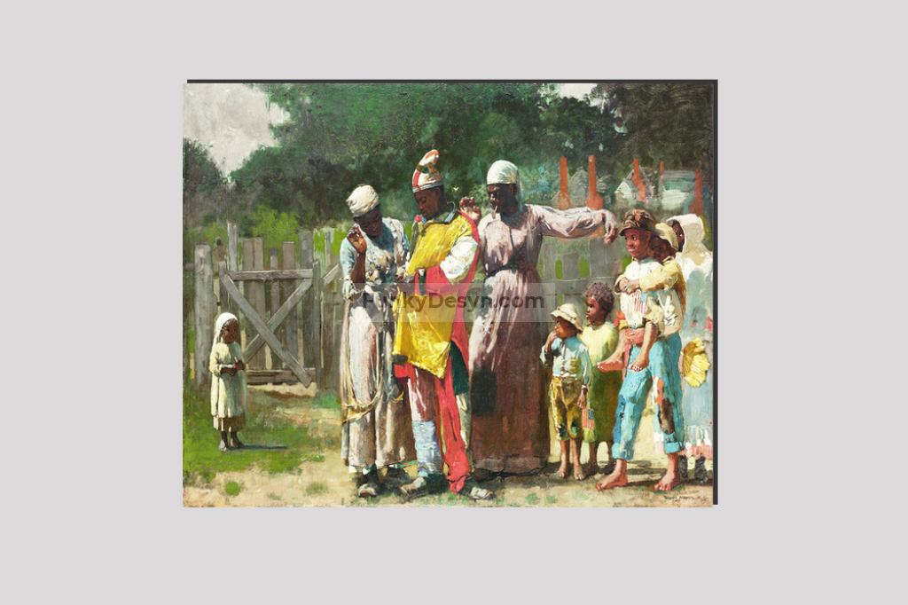 Dressing for the Carnival (1877) by Winslow Homer