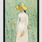 White (1890) By Vincent Van Gogh. 11.7X16.54 Inches/ Black Framed Poster