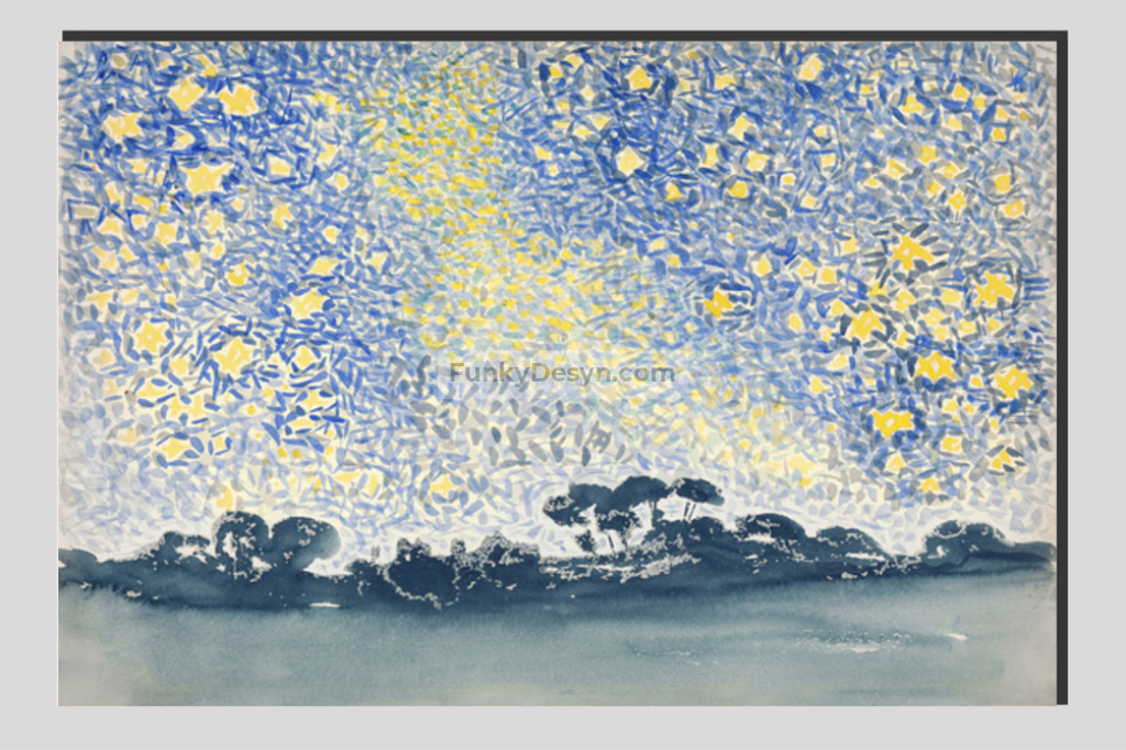 Landscape with Stars (1905–1908)  by Henri-Edmond Cross.