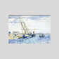 Marine Scene (Boats near Venice) (1903) painting by Henri-Edmond Cross.