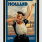 Holland Tourism Vintage Poster 11.7X16.54 Inches/ Black Framed Decor