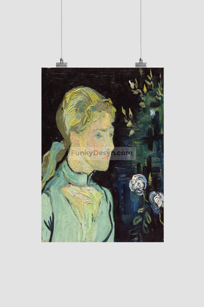Adeline Ravoux (1890) By Vincent Van Gogh 8.3X11.7 Inches/ Rolled Poster