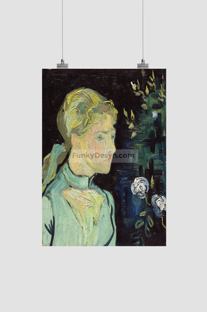 Adeline Ravoux (1890) By Vincent Van Gogh 8.3X11.7 Inches/ Rolled Poster