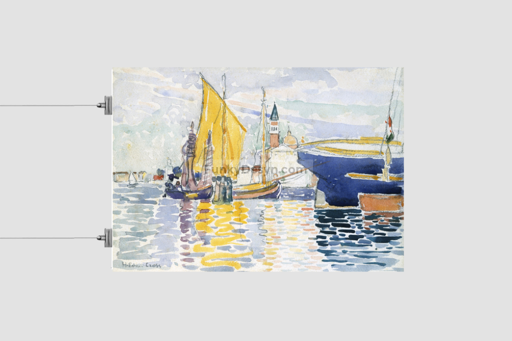 Venice-The Giudecca (1903) painting in high resolution by Henri-Edmond Cross