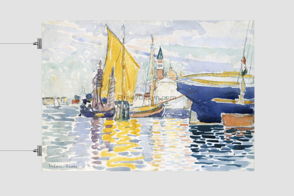 Venice-The Giudecca (1903) painting in high resolution by Henri-Edmond Cross