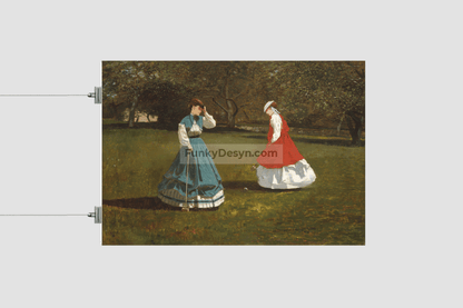 A Game of Croquet (1866) by Winslow Homer