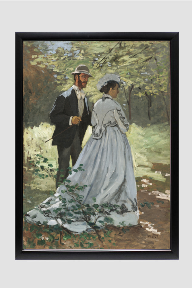 Bazille and Camille (1865) by Claude Monet