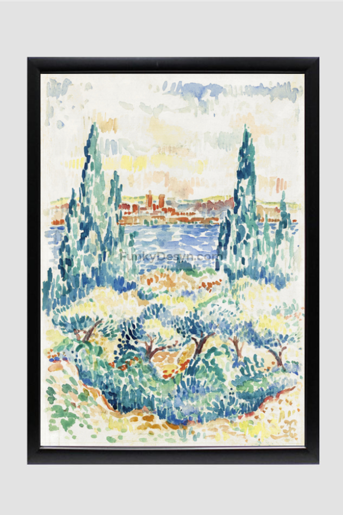 Antibes (1907) painting in high resolution by Henri-Edmond Cross