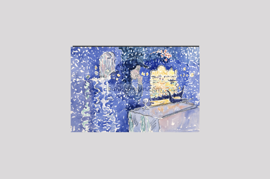 Venice Night of the Festival of the Redeemer (1903) painting in high resolution by Henri-Edmond Cross.