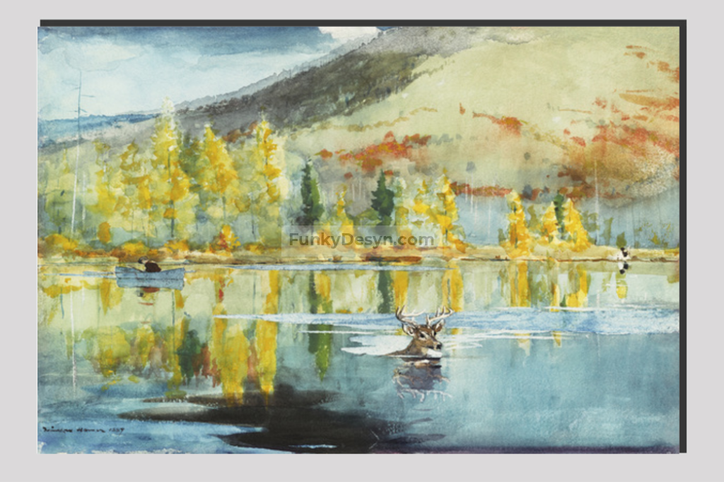 An October Day (1889) by Winslow Homer