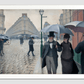 Paris Street Rainy Day (1877) painting  by Gustave Caillebotte