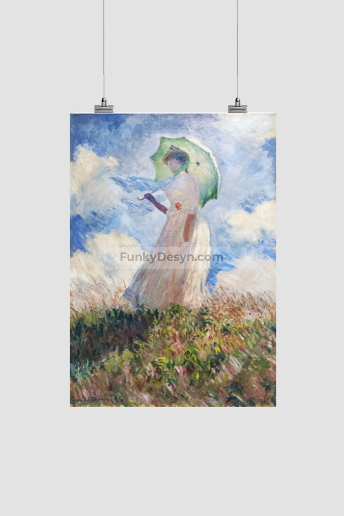 Claude Monets Suzanne Hoschedé (1886) 8.3X11.7 Inches/ Rolled Poster