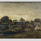 Farming Village At Twilight (1884) By Vincent Van Gogh 20X30 Inches/ Wrapped Canvas