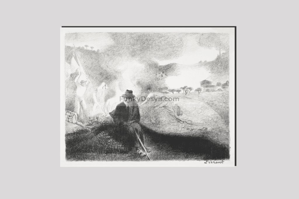 L’Errant (1856–1910) print in high resolution by Henri-Edmond Cross.