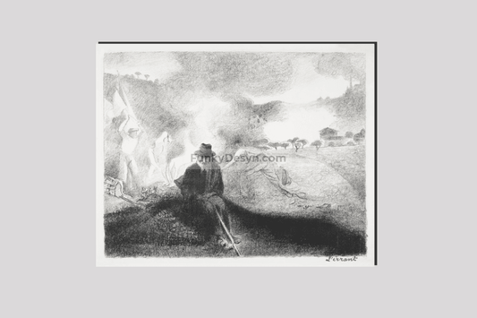 L’Errant (1856–1910) print in high resolution by Henri-Edmond Cross.