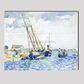 Marine Scene (Boats near Venice) (1903) painting by Henri-Edmond Cross.