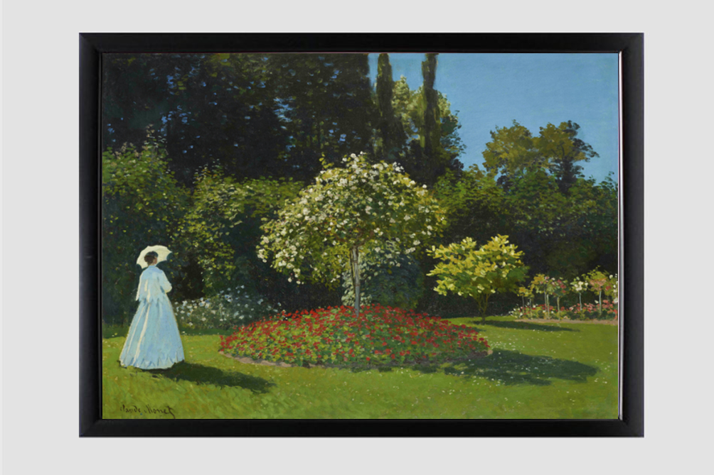 Monet's Lady in the garden (1867)